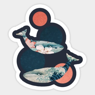 Whale Polka Sticker